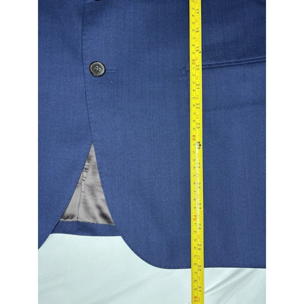 Suitsupply Blazer Jacket Mens 44S Blue Vitale Barberis Canonico Wool Super‎ 1663